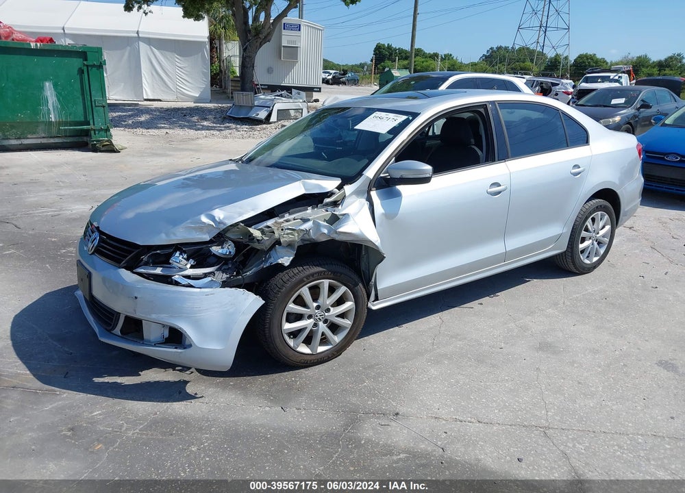 2012 VOLKSWAGEN JETTA 2.5L SE VIN: 3VWBP7AJ6CM316974