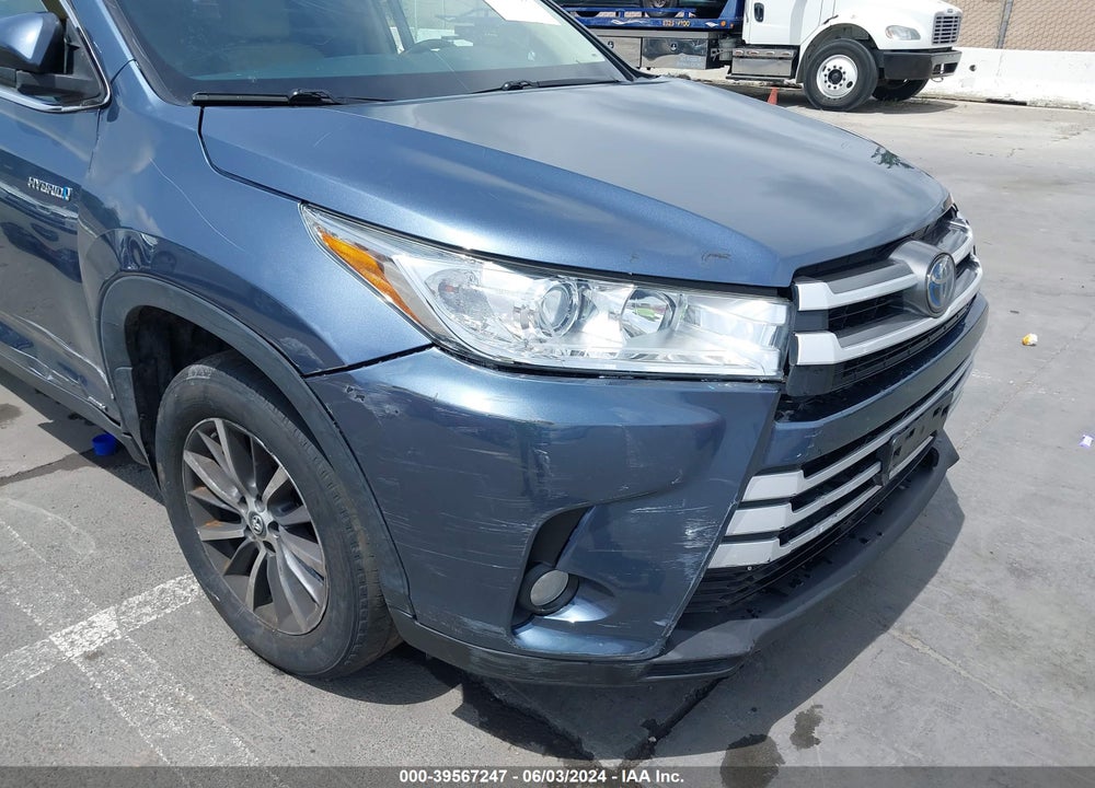 2019 TOYOTA HIGHLANDER HYBRID XLE VIN: 5TDJGRFH5KS074435