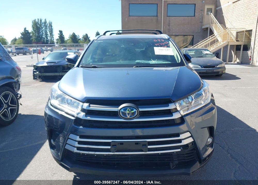 2019 TOYOTA HIGHLANDER HYBRID XLE VIN: 5TDJGRFH5KS074435