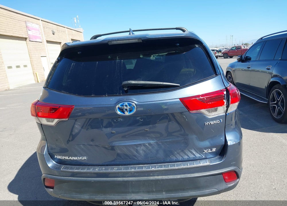 2019 TOYOTA HIGHLANDER HYBRID XLE VIN: 5TDJGRFH5KS074435