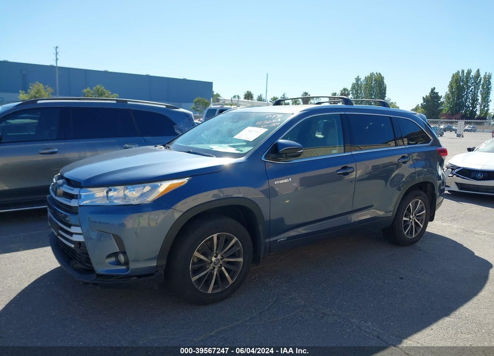 2019 TOYOTA HIGHLANDER HYBRID XLE VIN: 5TDJGRFH5KS074435