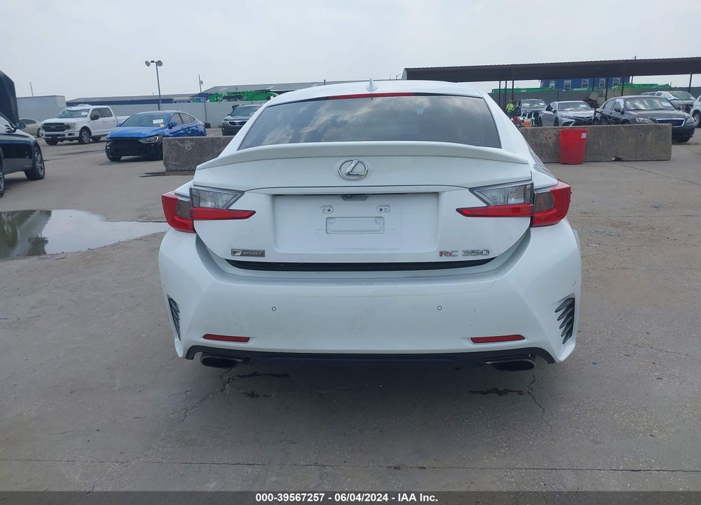 2016 LEXUS RC 350 VIN: JTHHE5BC0G5013772