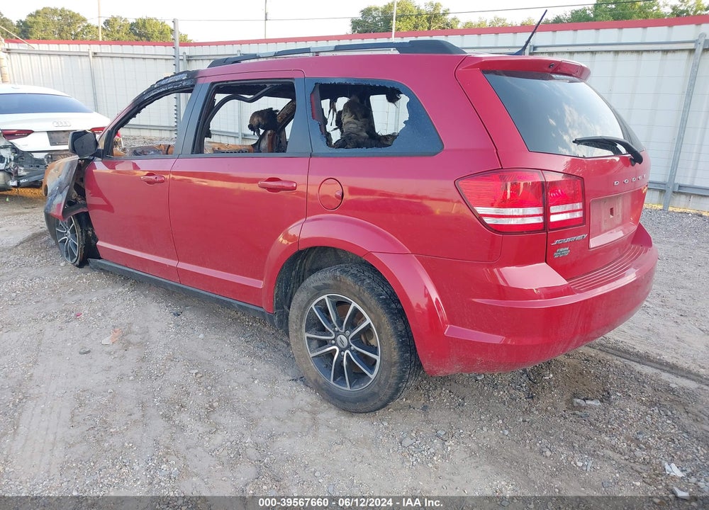 2018 DODGE JOURNEY SE VIN: 3C4PDCAB9JT363700