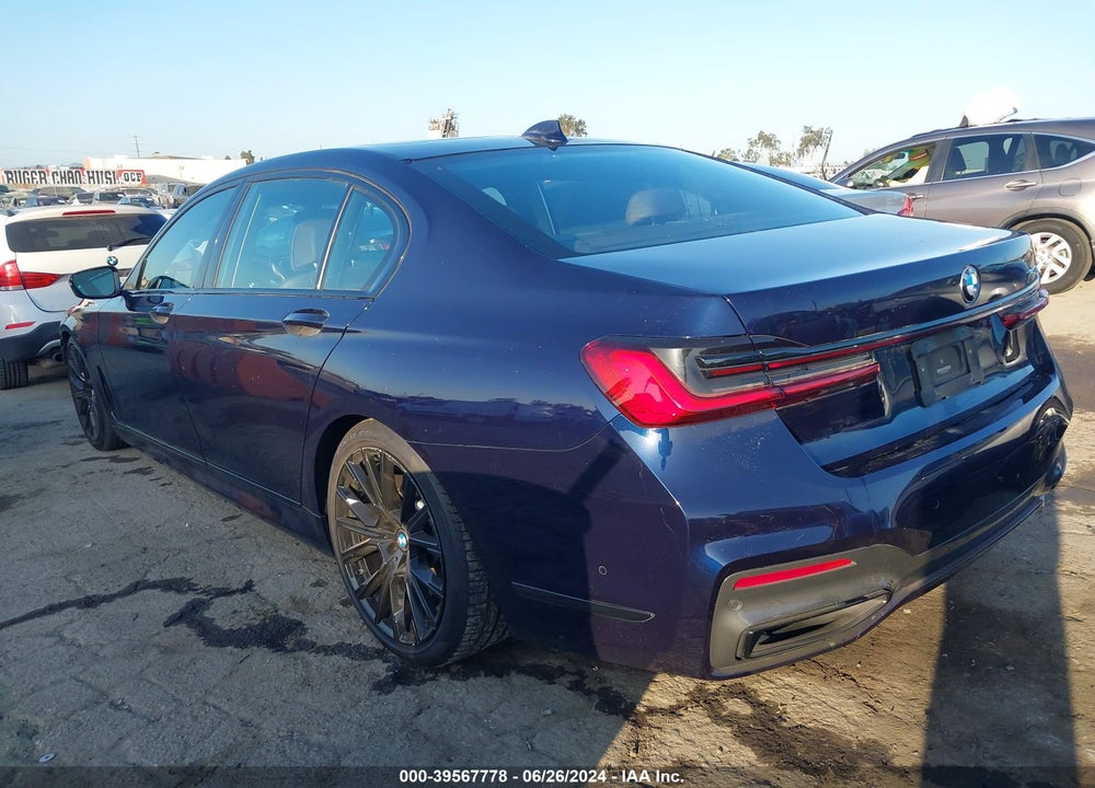 2022 BMW 740 I VIN: WBA7T2C05NCJ47186