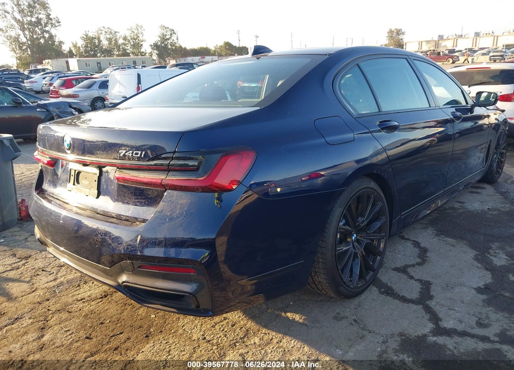 2022 BMW 740 I VIN: WBA7T2C05NCJ47186