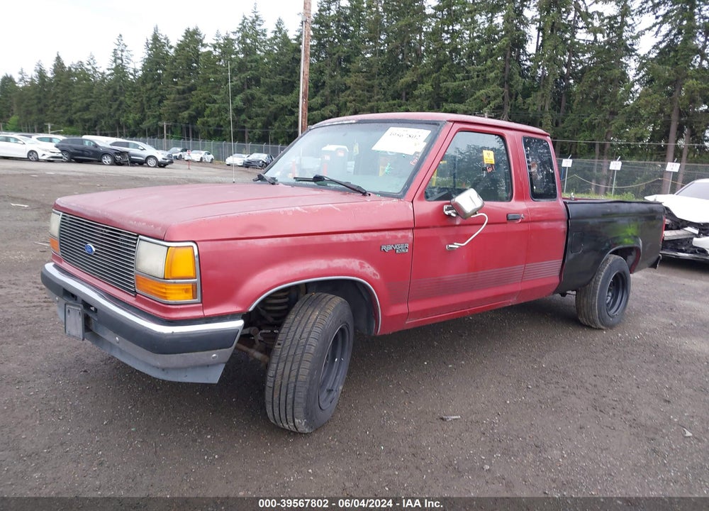 1992 FORD RANGER SUPER CAB VIN: 1FTCR14X8NPA71722
