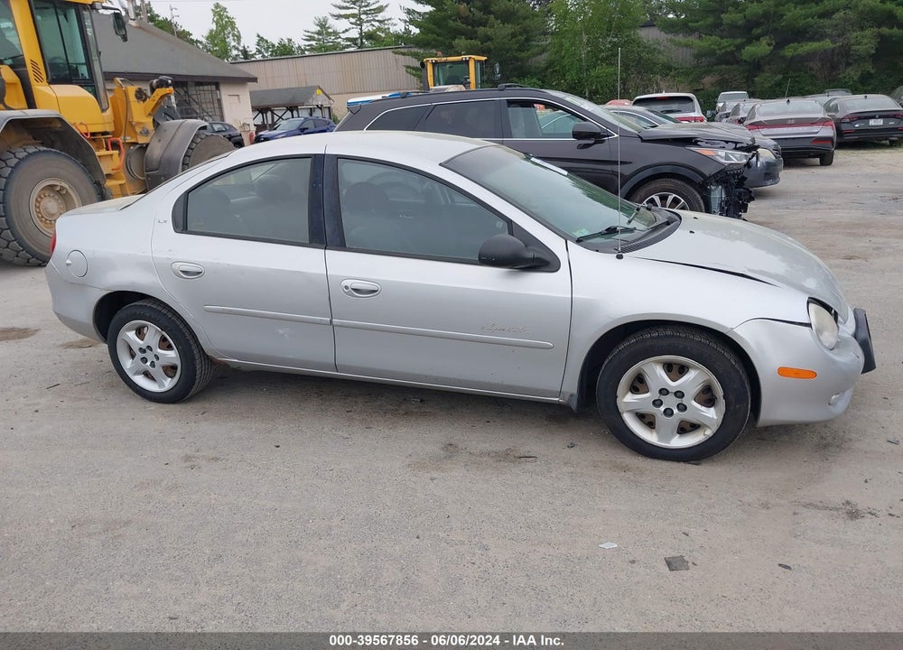 2001 PLYMOUTH NEON HIGHLINE VIN: 1P3ES46C81D128795