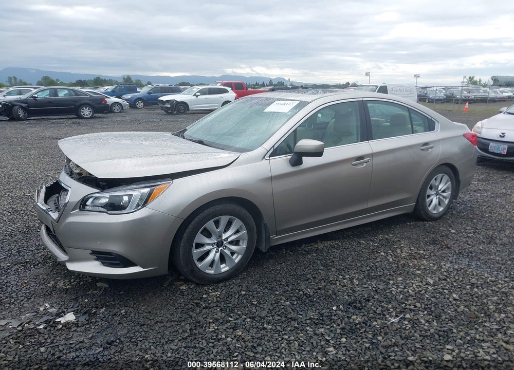 2015 SUBARU LEGACY 2.5I PREMIUM VIN: 4S3BNAD6XF3004773