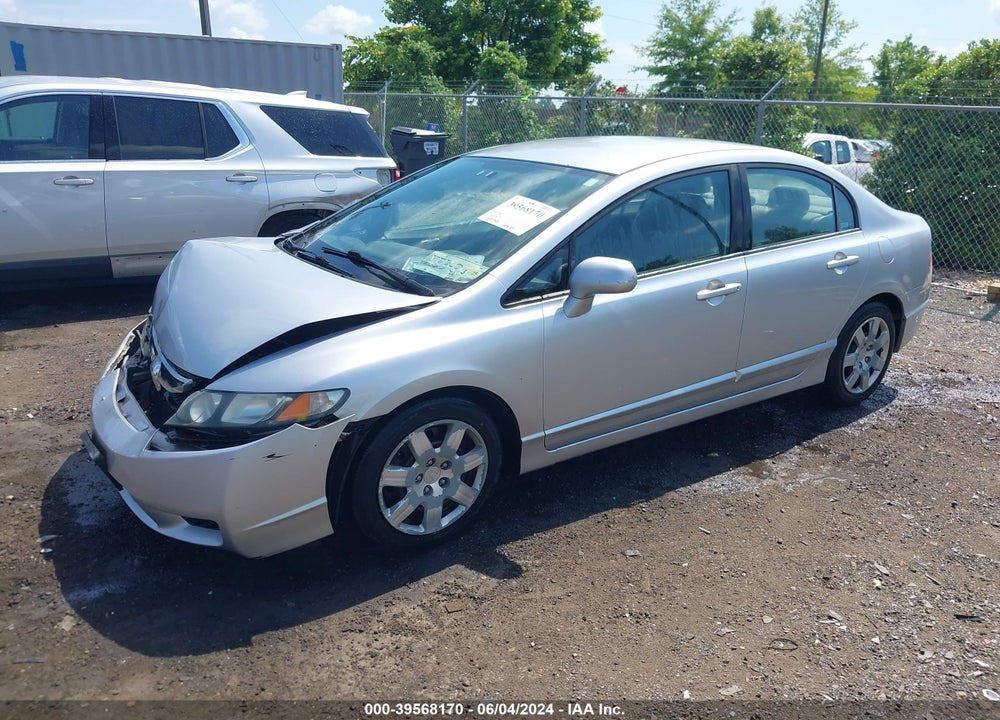 2009 HONDA CIVIC LX VIN: 19XFA16539E014821