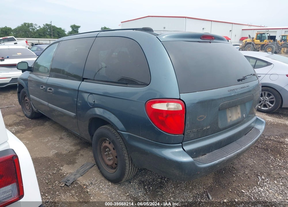 2005 DODGE GRAND CARAVAN SE VIN: 1D4GP24RX5B293760