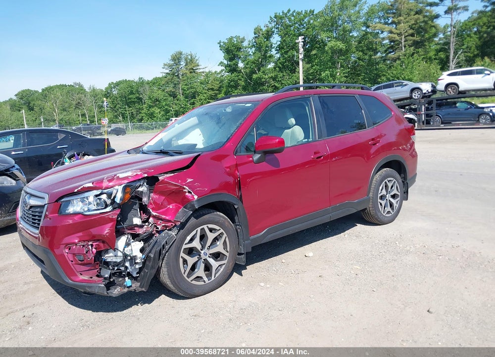 2019 SUBARU FORESTER PREMIUM VIN: JF2SKAEC7KH566657