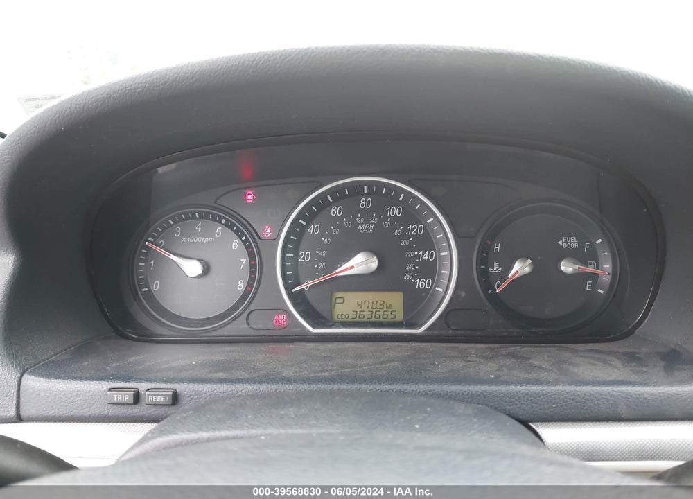 2007 HYUNDAI SONATA LIMITED/SE V6 VIN: 5NPEU46F87H189412