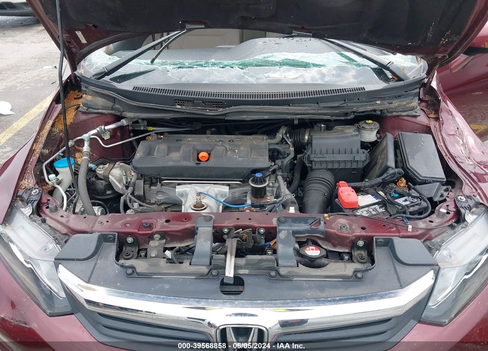 2012 HONDA CIVIC EX VIN: 19XFB2F88CE022773