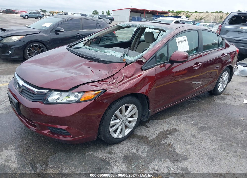 2012 HONDA CIVIC EX VIN: 19XFB2F88CE022773