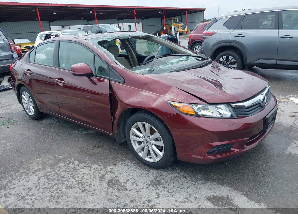 2012 HONDA CIVIC EX VIN: 19XFB2F88CE022773