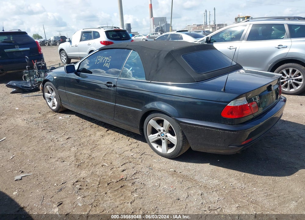 2006 BMW 325CI VIN: WBABW33486PX88644