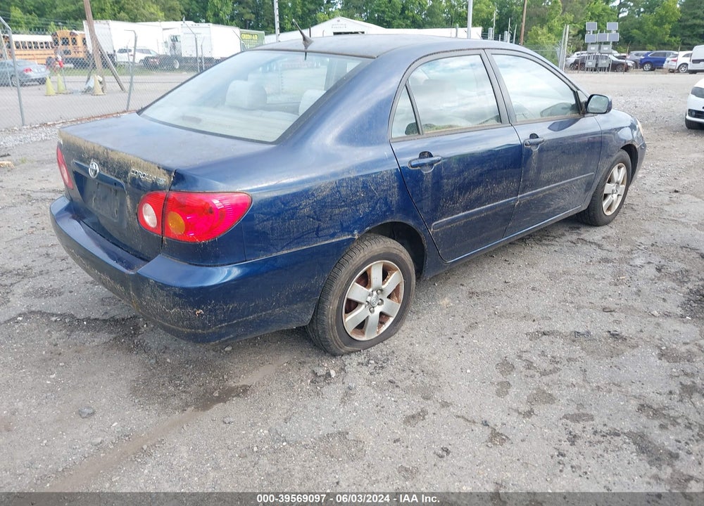2004 TOYOTA COROLLA LE VIN: 2T1BR38EX4C250079