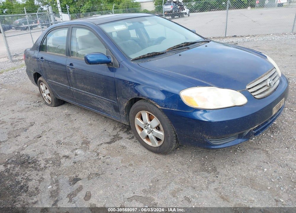 2004 TOYOTA COROLLA LE VIN: 2T1BR38EX4C250079