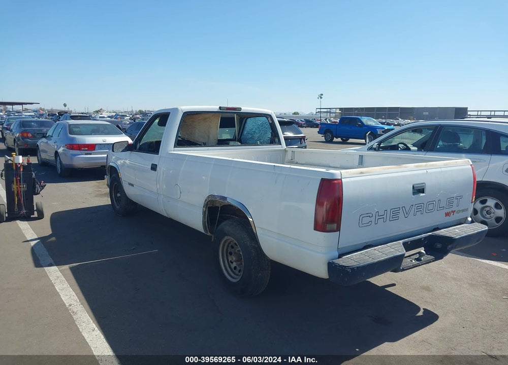1998 CHEVROLET C1500 FLEETSIDE W/T VIN: 1GCEC14W8WZ248535