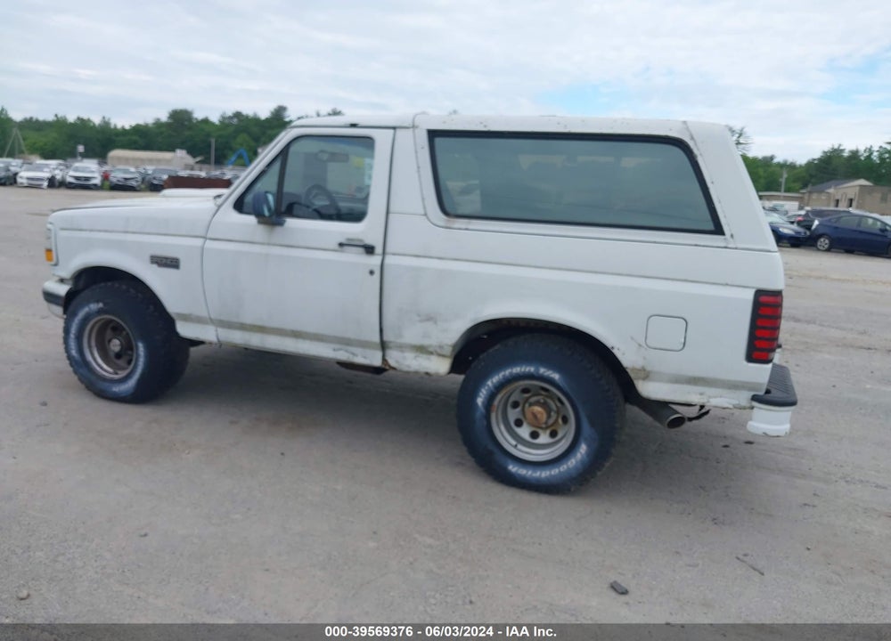 1996 FORD BRONCO U100 VIN: 1FMEU15H2TLA23292