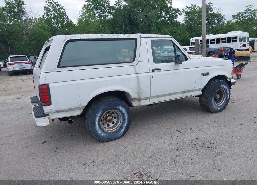 1996 FORD BRONCO U100 VIN: 1FMEU15H2TLA23292