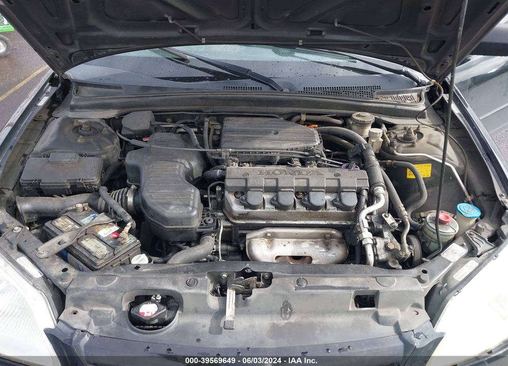 2002 HONDA CIVIC LX VIN: 2HGES15592H581198
