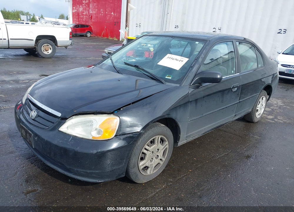 2002 HONDA CIVIC LX VIN: 2HGES15592H581198