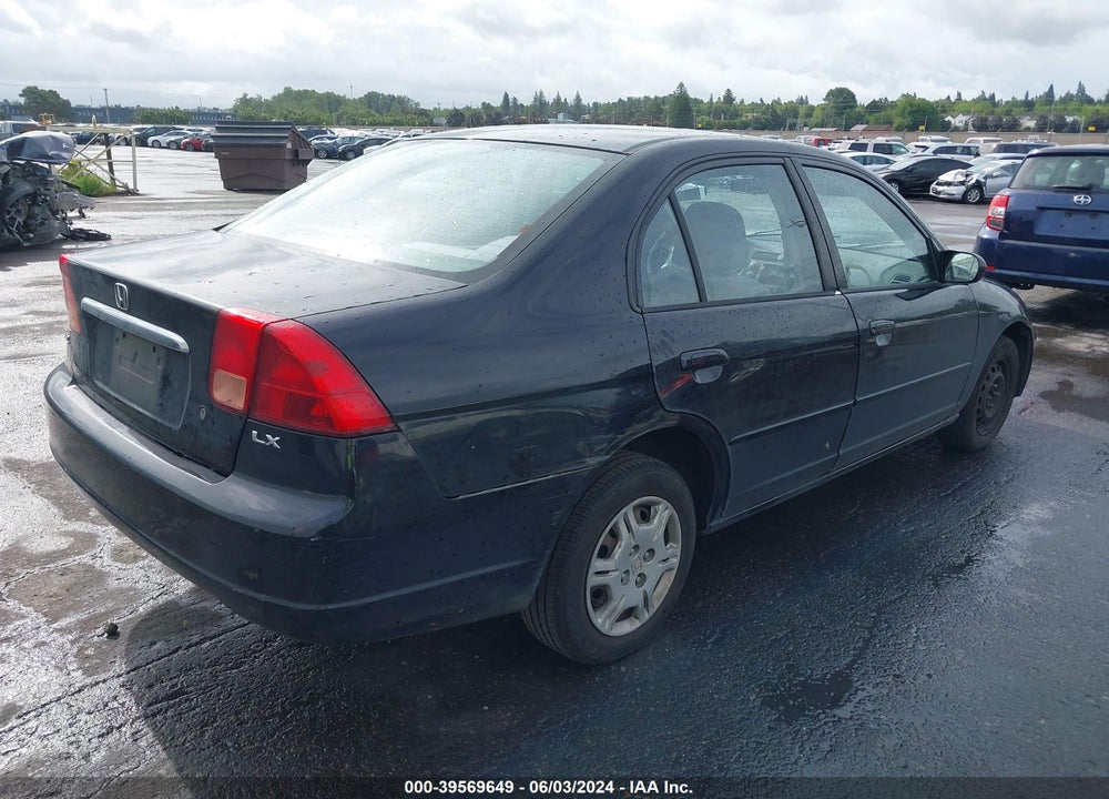 2002 HONDA CIVIC LX VIN: 2HGES15592H581198