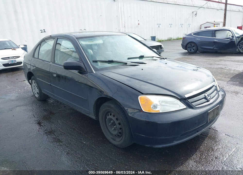 2002 HONDA CIVIC LX VIN: 2HGES15592H581198