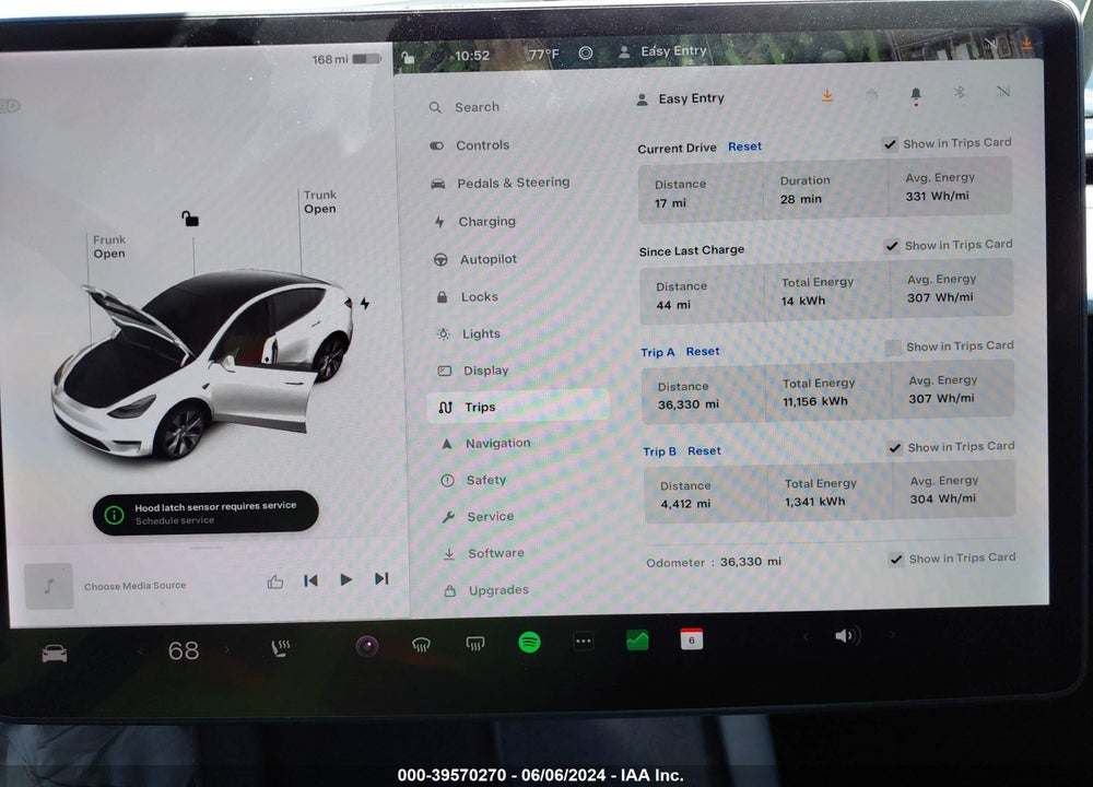 2021 TESLA MODEL Y LONG RANGE DUAL MOTOR ALL-WHEEL DRIVE VIN: 5YJYGDEE7MF279867
