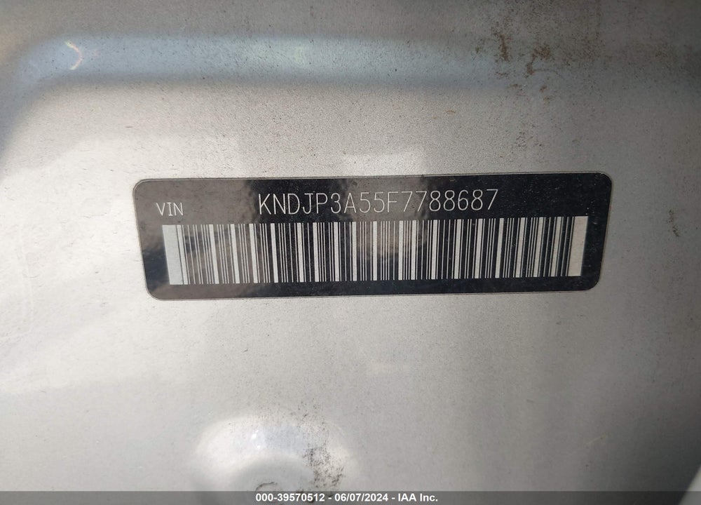 2015 KIA SOUL VIN: KNDJP3A55F7788687
