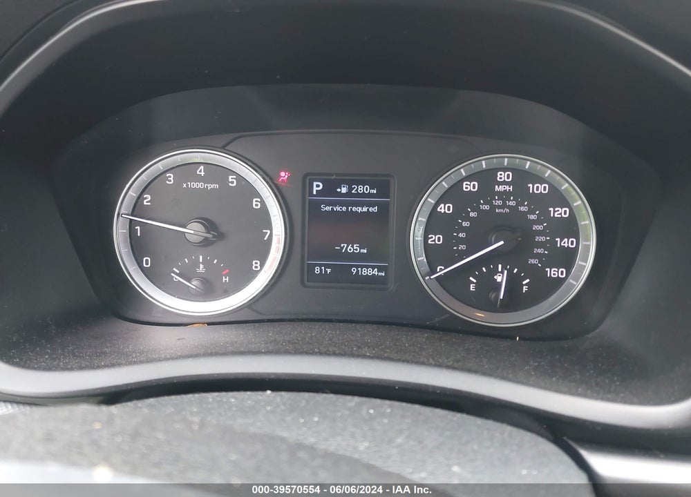 2019 HYUNDAI SONATA SE VIN: 5NPE24AF7KH744839