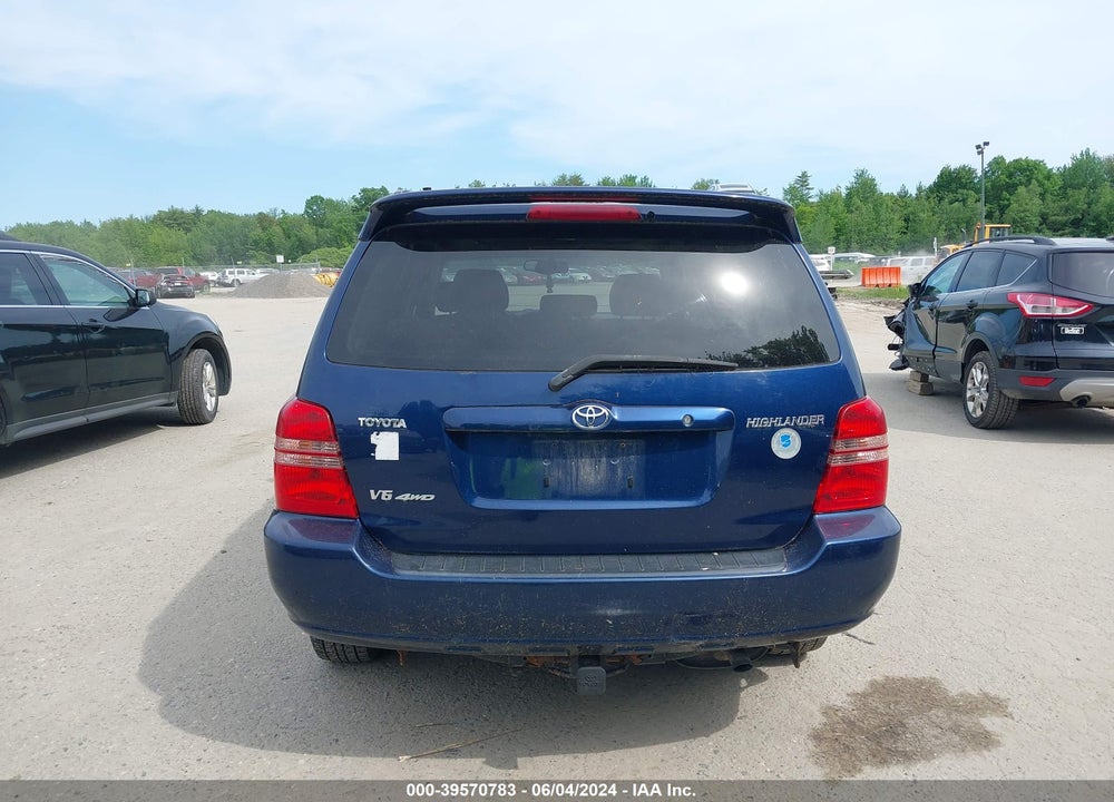 2002 TOYOTA HIGHLANDER LIMITED V6 VIN: JTEHF21A320060213