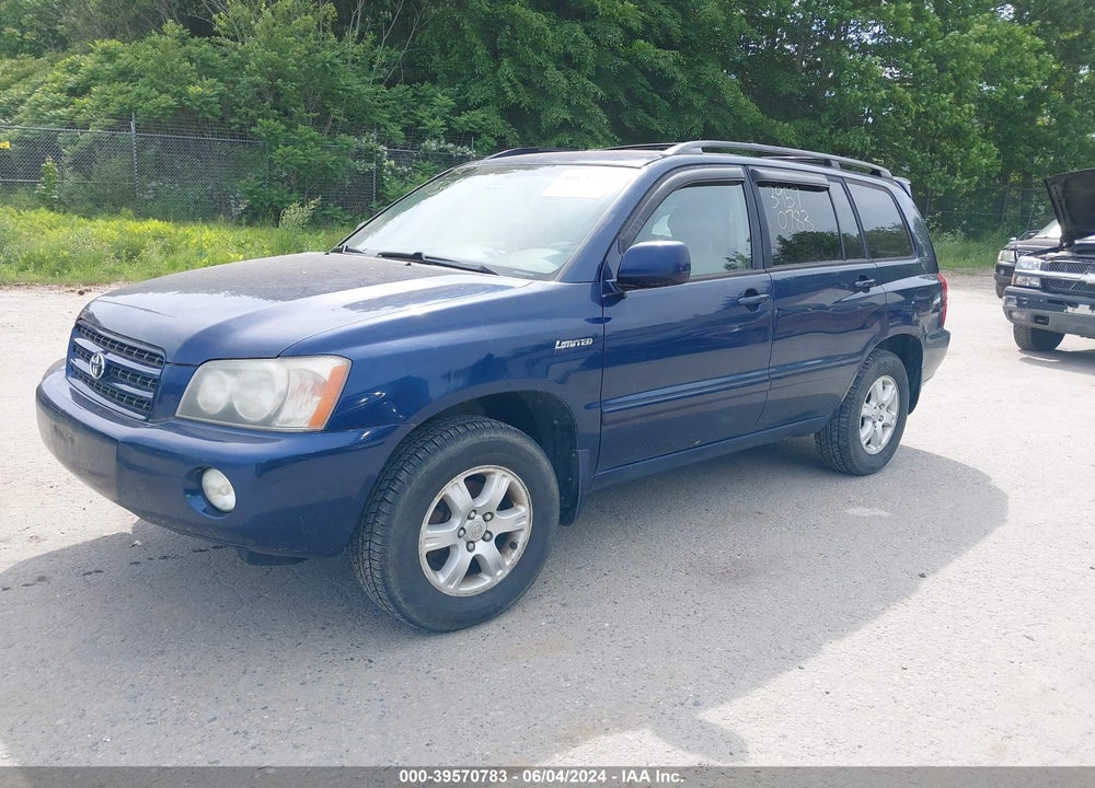 2002 TOYOTA HIGHLANDER LIMITED V6 VIN: JTEHF21A320060213