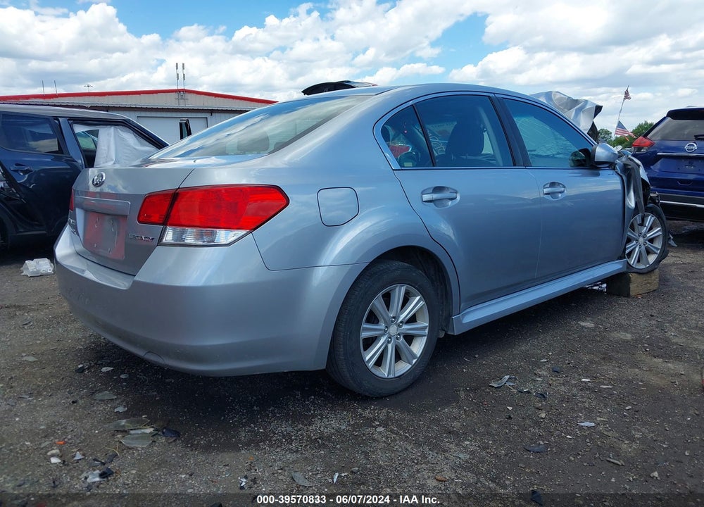 2012 SUBARU LEGACY 2.5I VIN: 4S3BMCA67C3004910