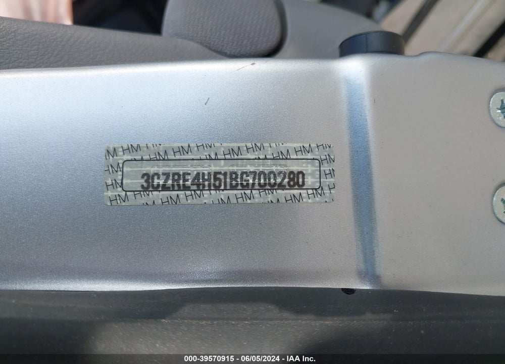 2011 HONDA CR-V EX VIN: 3CZRE4H51BG700280