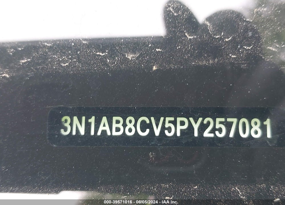 2023 NISSAN SENTRA SV XTRONIC CVT VIN: 3N1AB8CV5PY257081