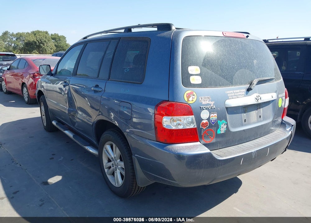 2006 TOYOTA HIGHLANDER HYBRID V6 VIN: JTEDW21A360007600