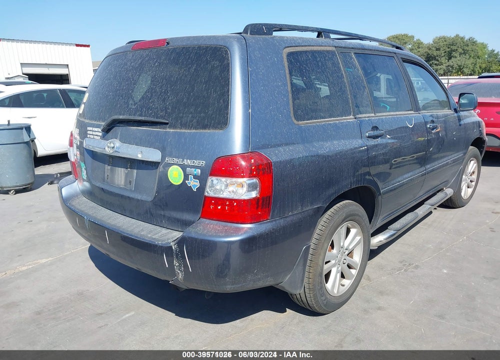 2006 TOYOTA HIGHLANDER HYBRID V6 VIN: JTEDW21A360007600