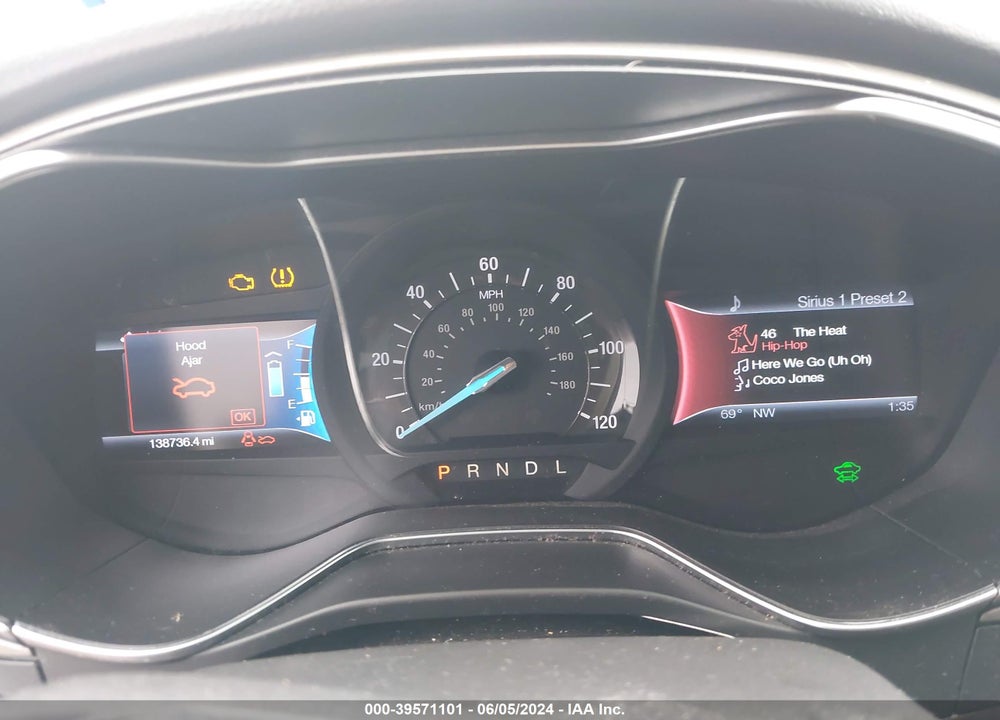 2013 FORD FUSION HYBRID SE VIN: 3FA6P0LUXDR302153