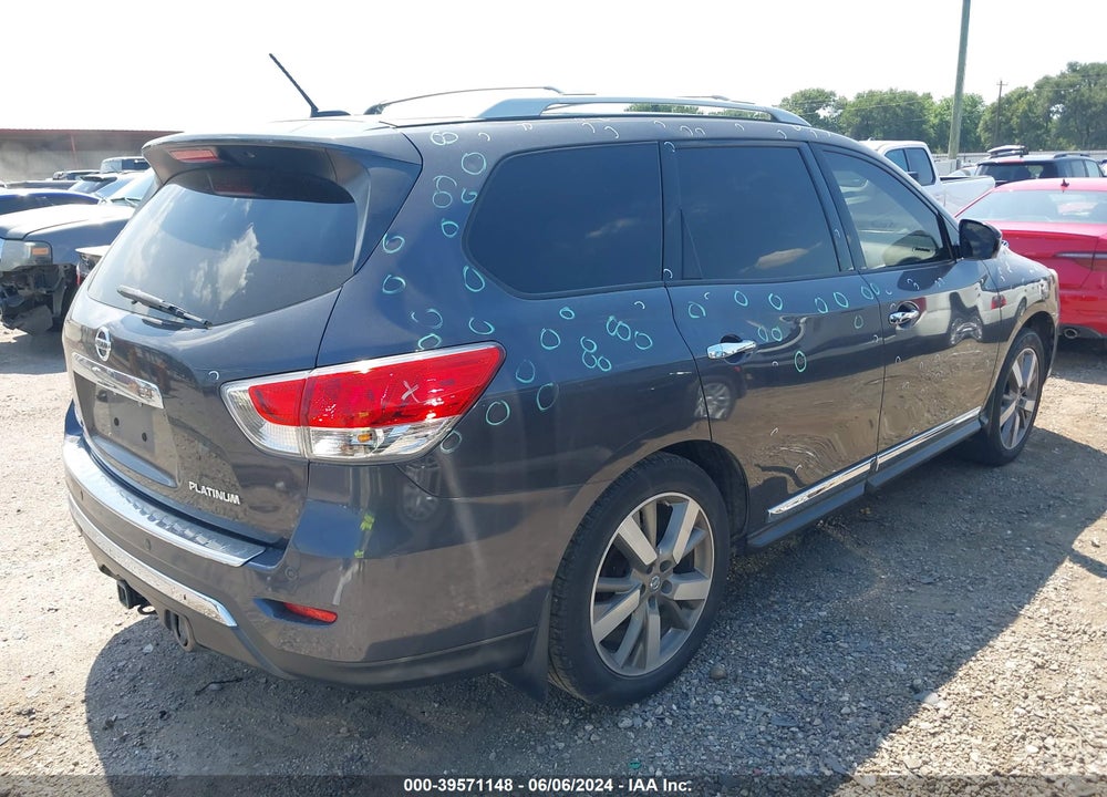2014 NISSAN PATHFINDER PLATINUM VIN: 5N1AR2MN6EC706550