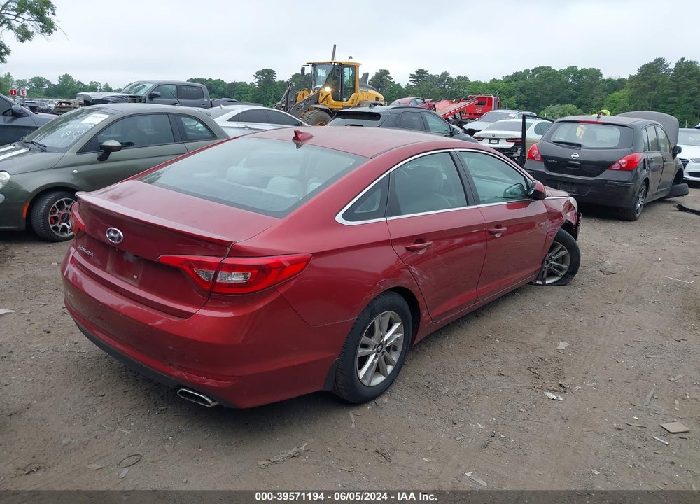 2016 HYUNDAI SONATA SE VIN: 5NPE24AFXGH297933