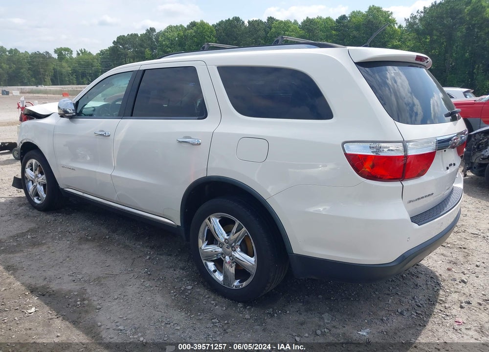 2012 DODGE DURANGO CITADEL VIN: 1C4RDHEG9CC257418