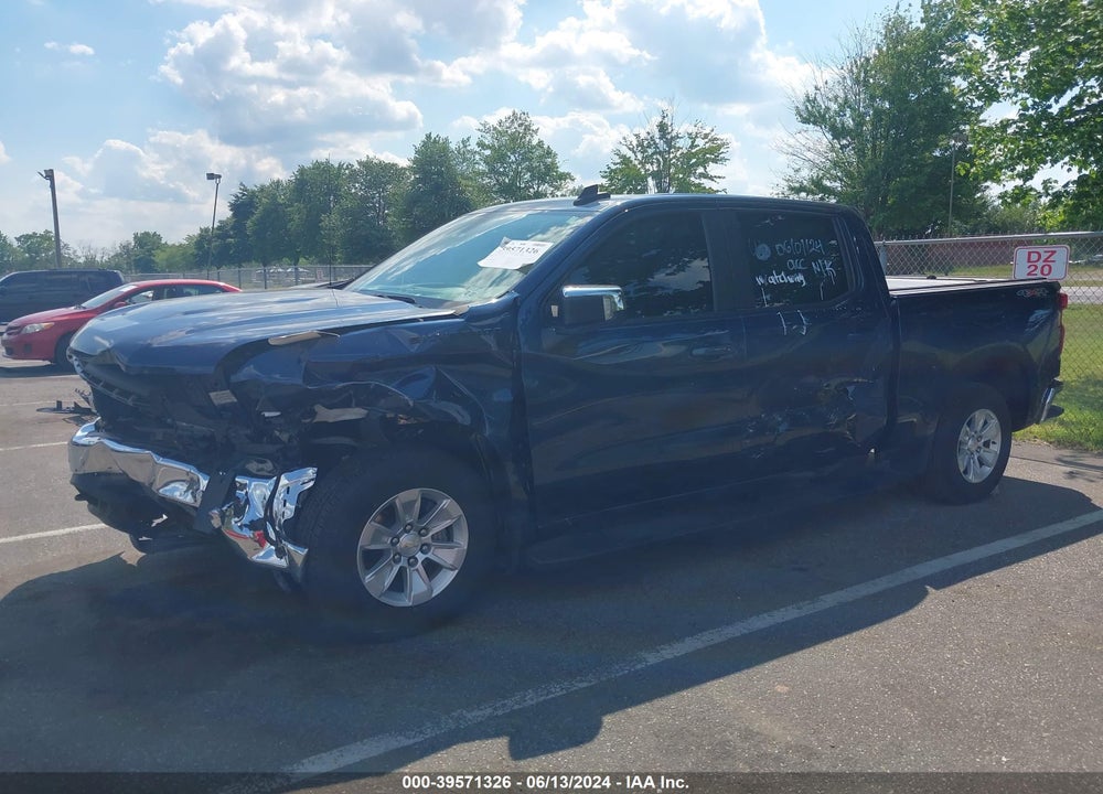 2022 CHEVROLET SILVERADO 1500 LTD 4WD SHORT BED LT VIN: 1GCPYDEK6NZ174893