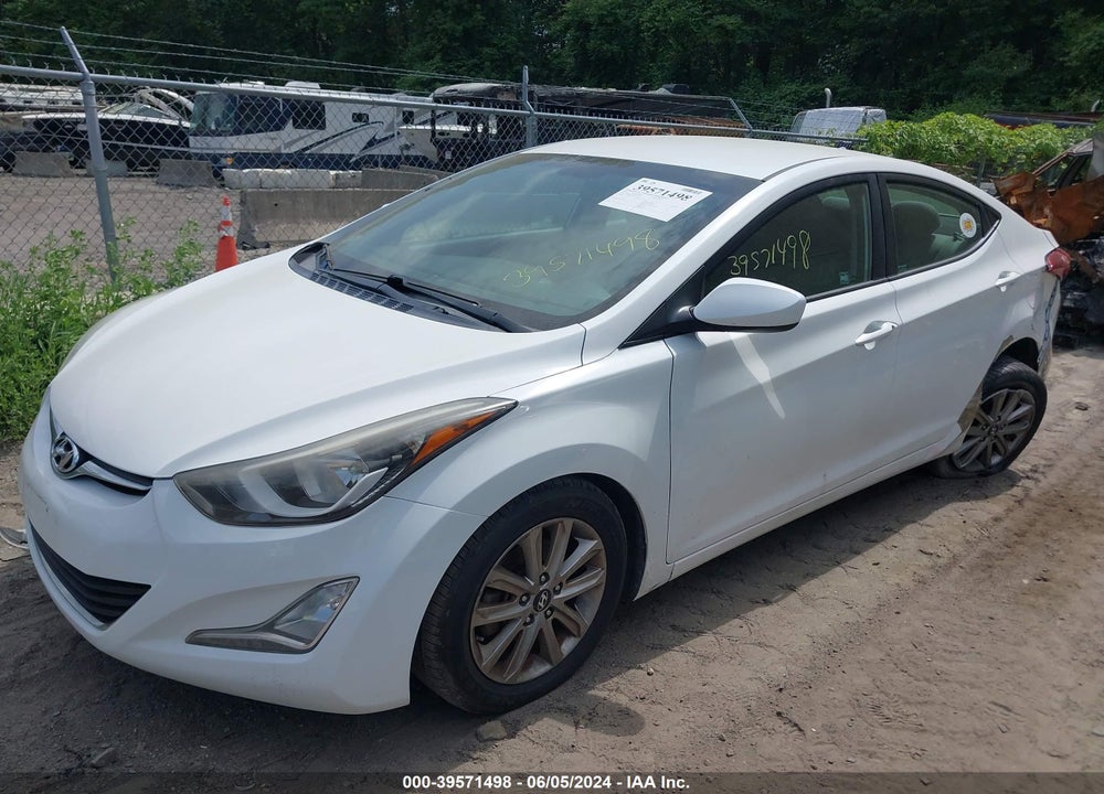 2014 HYUNDAI ELANTRA SE VIN: 5NPDH4AEXEH501936