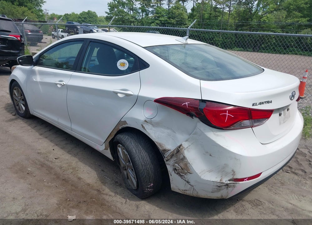 2014 HYUNDAI ELANTRA SE VIN: 5NPDH4AEXEH501936