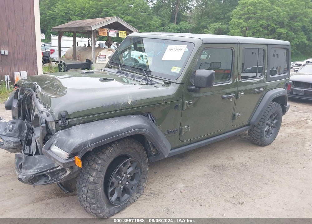 2022 JEEP WRANGLER UNLIMITED WILLYS SPORT 4X4 VIN: 1C4HJXDG1NW277860
