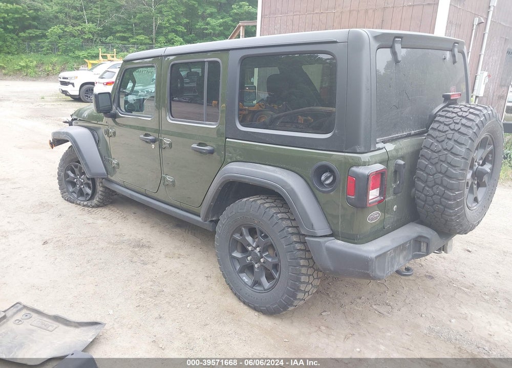 2022 JEEP WRANGLER UNLIMITED WILLYS SPORT 4X4 VIN: 1C4HJXDG1NW277860