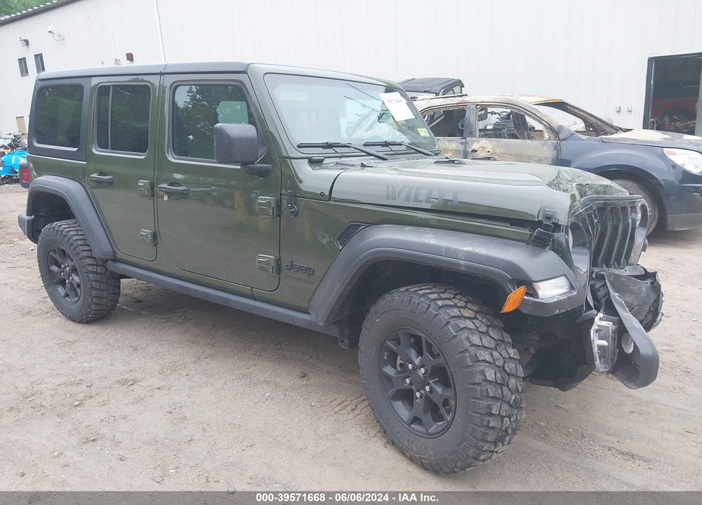 2022 JEEP WRANGLER UNLIMITED WILLYS SPORT 4X4 VIN: 1C4HJXDG1NW277860