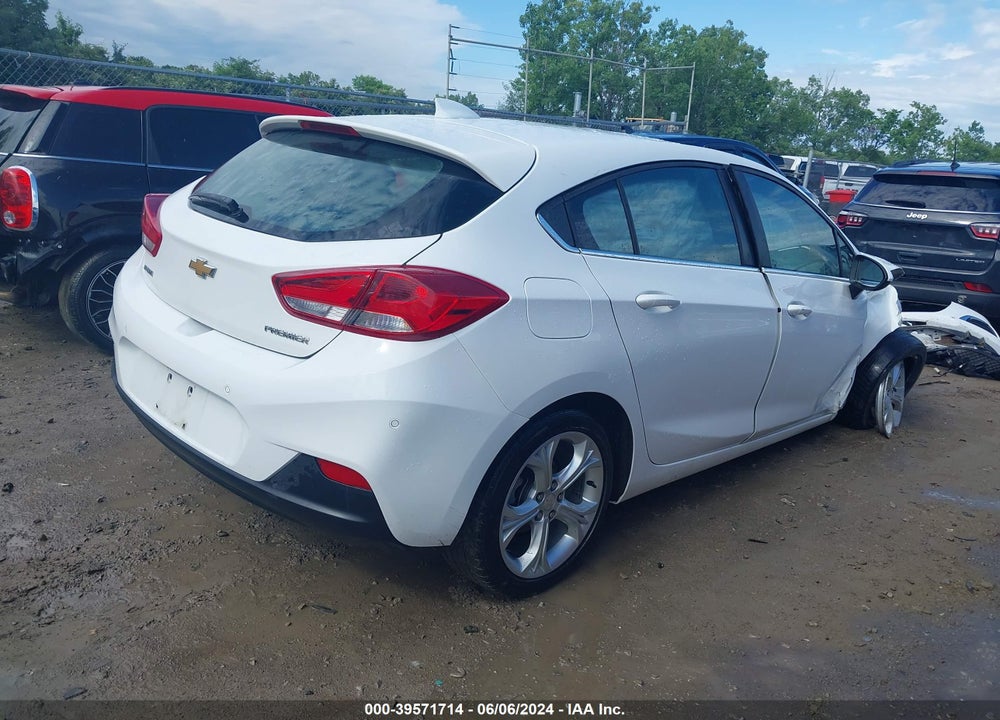2019 CHEVROLET CRUZE PREMIER VIN: 3G1BF6SM0KS551849